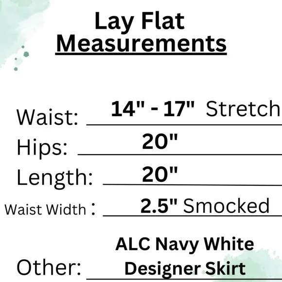 Luxury ALC Skirt Plaid Navy Black White Mini NEW 💙 Ret $395- - Picture 13 of 13